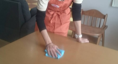お客様宅にて家事代行作業